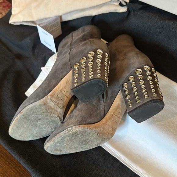 Sergio Rossi Scarpe Donna gray Suede boots - Picture 5 of 9